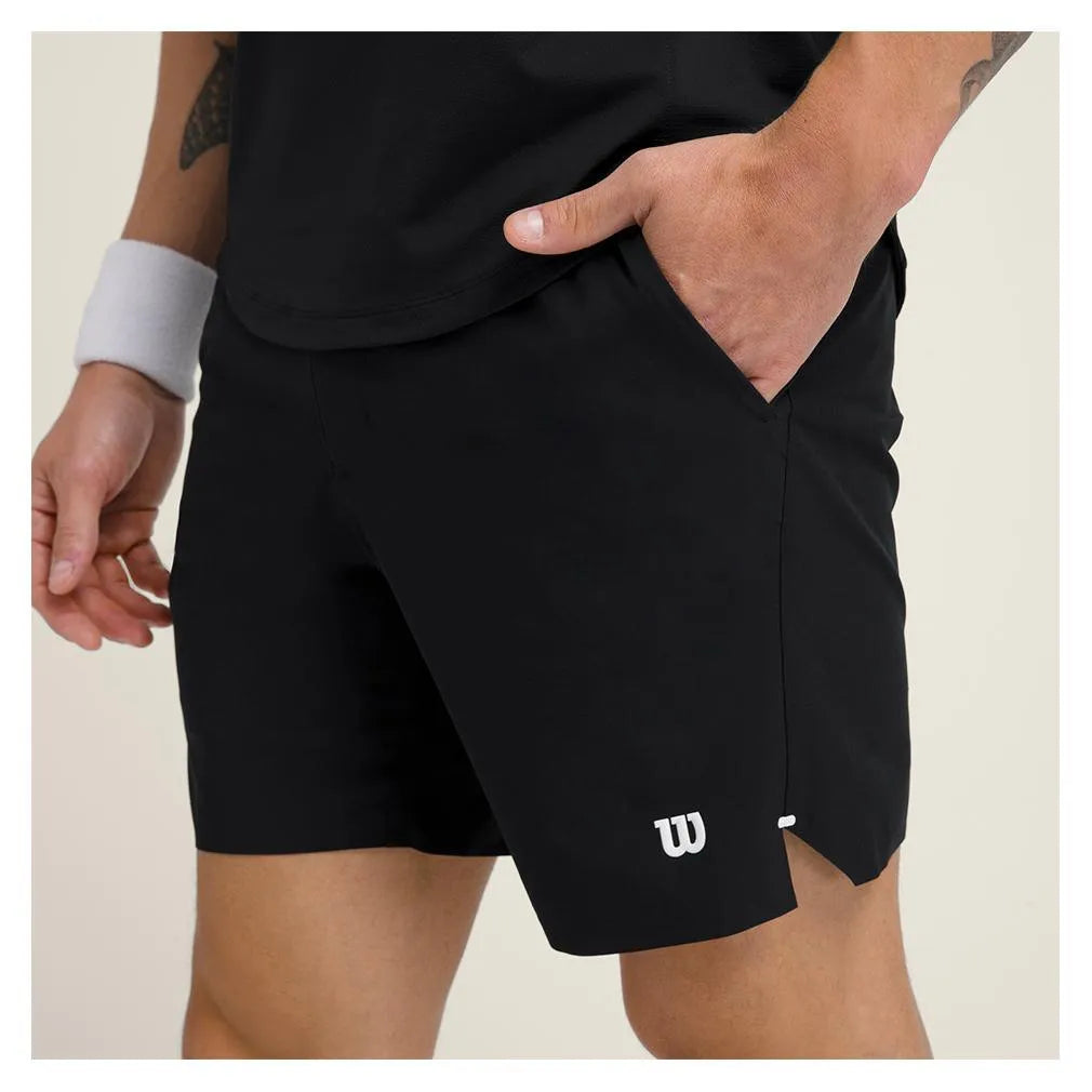 Men's Tournament 7 Inch Tennis Short-Apparel-Wilson-WM00299-B-bk-5-Tennis Express