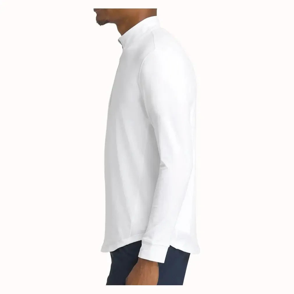 Men's Everyday Performance Half-Zip Bright White-Apparel-Wilson-WM00305531-WTAB-1-Tennis Express