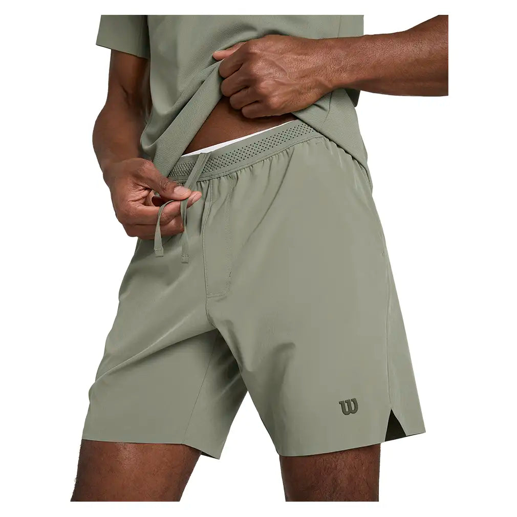 Men's Tournament Unlined 7 Inch Tennis Short-Apparel-Wilson-WM00502-S26-g-3-Tennis Express