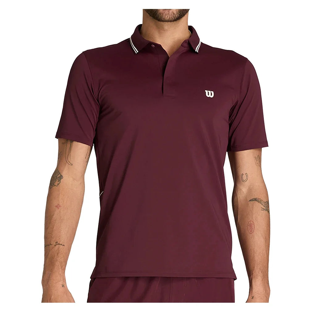 Men's Challengers Technical Tennis Polo Port Royale-Apparel-Wilson-Port Royale-S, [current_file_name-Tennis Express