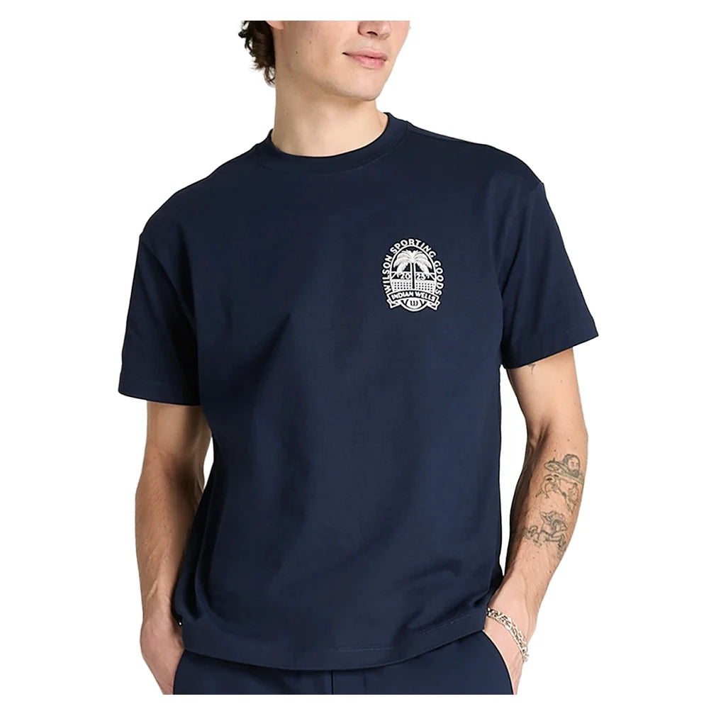 Men's Everyday Air Tennis Tank Classic Navy,Apparel,Wilson,Classic Navy,S,Tennis Express,WN00013U001001-F26