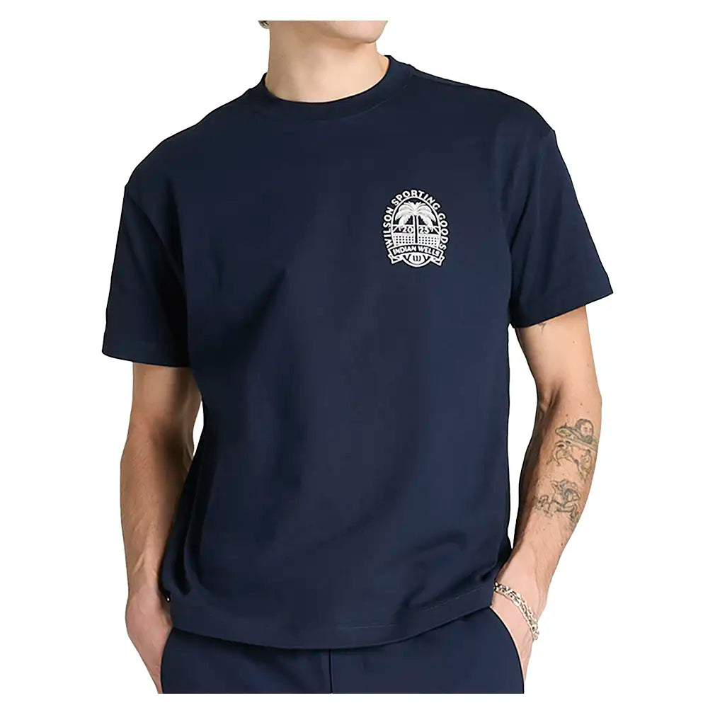 Men's Classic Cotton Graphic Tennis Tee-Apparel-Wilson-WN00016-n-3-Tennis Express