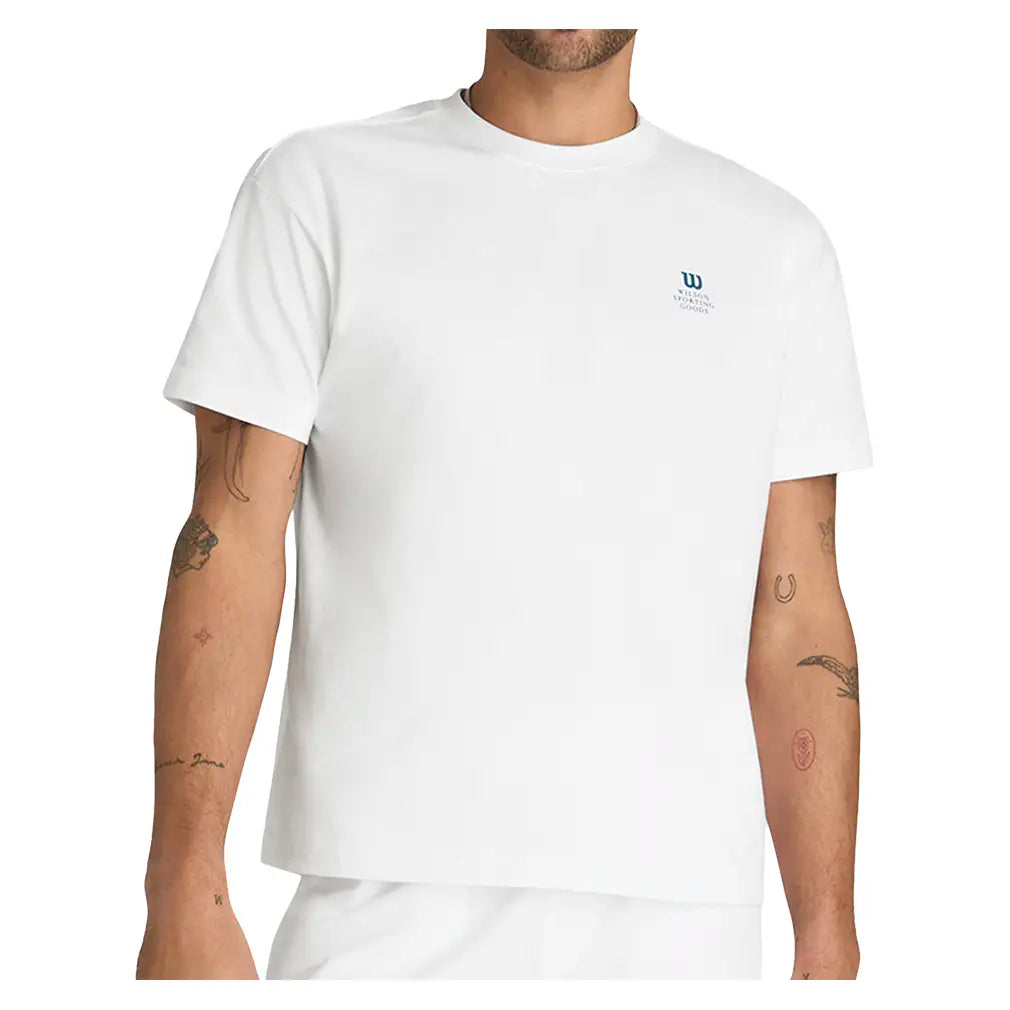 Men's Classic Cotton Graphic Tennis Tee-Apparel-Wilson-WN00016-w-3-Tennis Express
