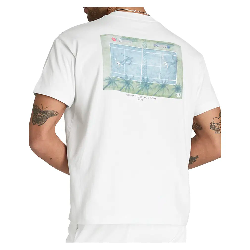 Men's Classic Cotton Graphic Tennis Tee-Apparel-Wilson-WN00016-w-4-Tennis Express