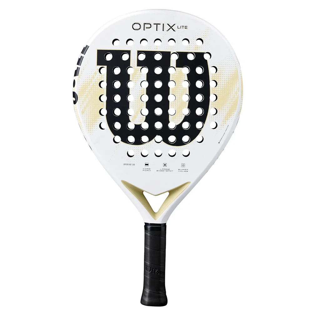 Optix V2 Lite White 2 Padel Racket-Padel Racquets-Wilson-WR190711U2-2-Tennis Express