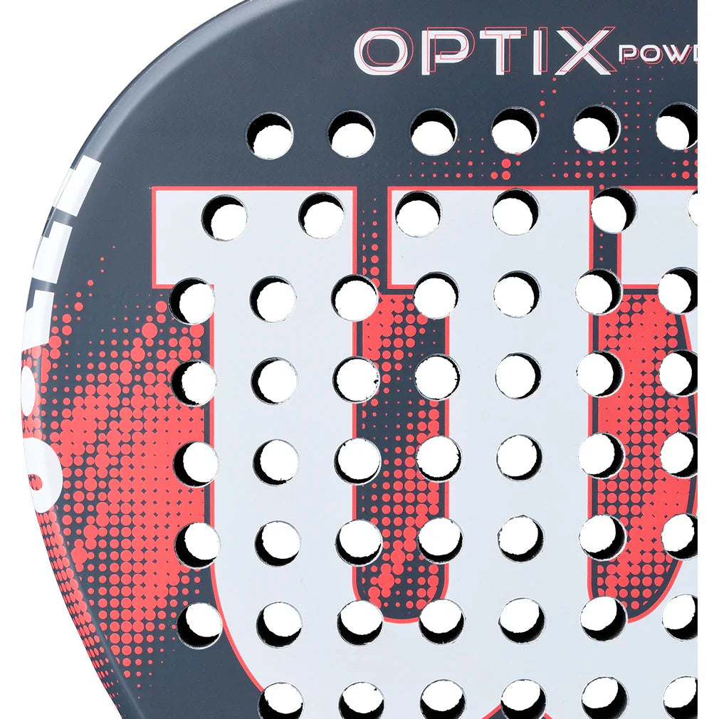 Optix V2 Power Red 2 Padel Racket-Padel Racquets-Wilson-WR190811U2-4-Tennis Express