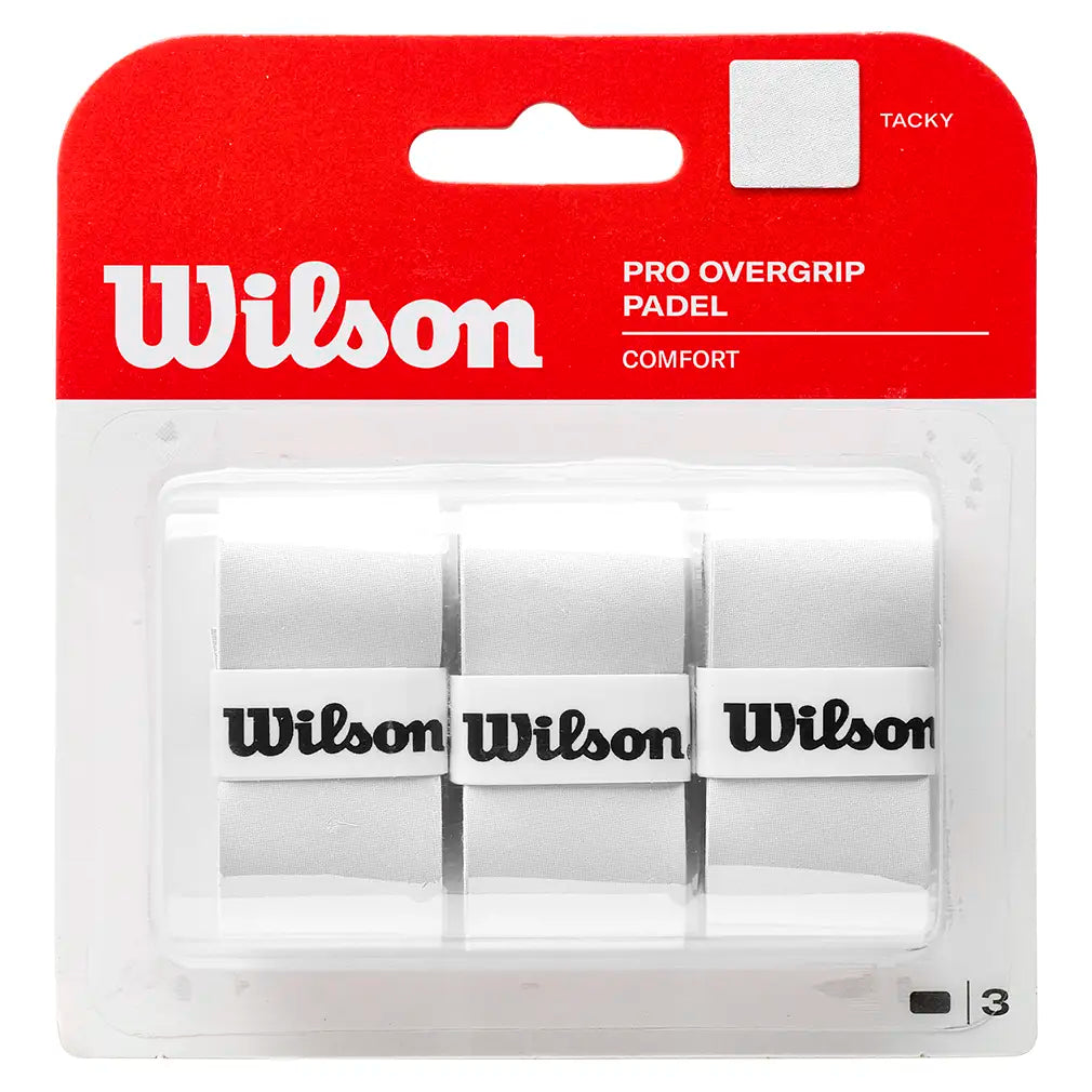 Padel Pro 3 Pack White,Accessories,Wilson,,,Tennis Express,WR8416301-1