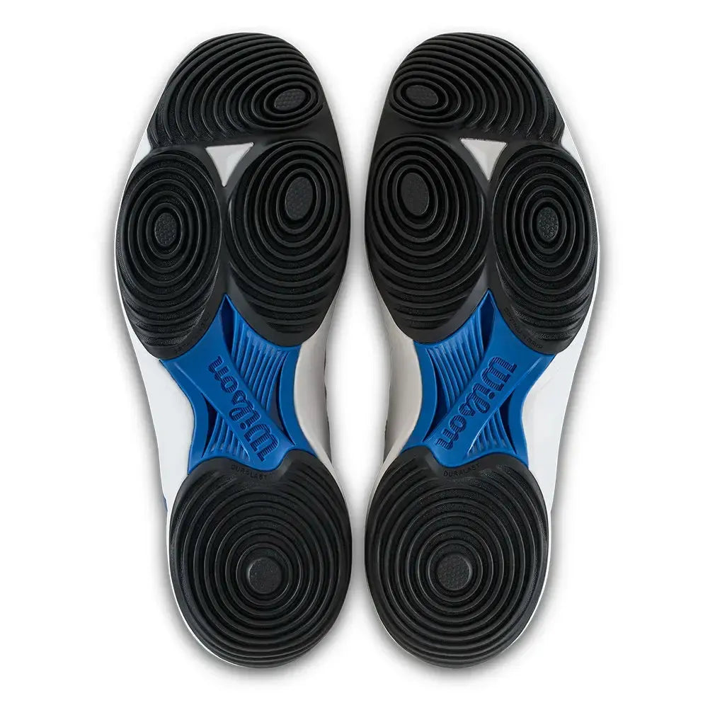 Men's Hurakn Pro V2 Padel Shoes White and Deja Vu Blue-Footwear-Wilson-WRS335560-F25-5-Tennis Express