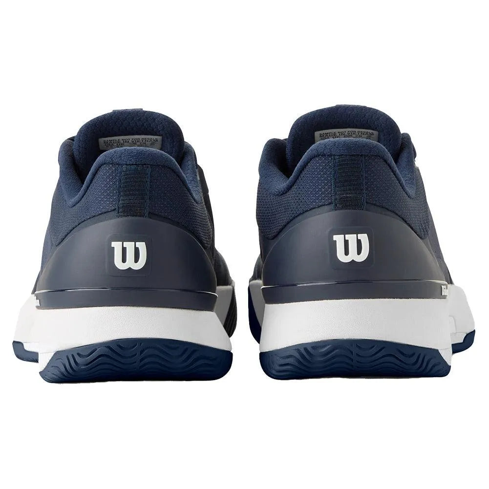 Women's Intrigue Tour Clay Tennis Shoes Navy Blazer and White-Footwear-Wilson-WRS335920-3_e3c66778-a3fb-42e1-958e-7535f0a98ba0-Tennis Express