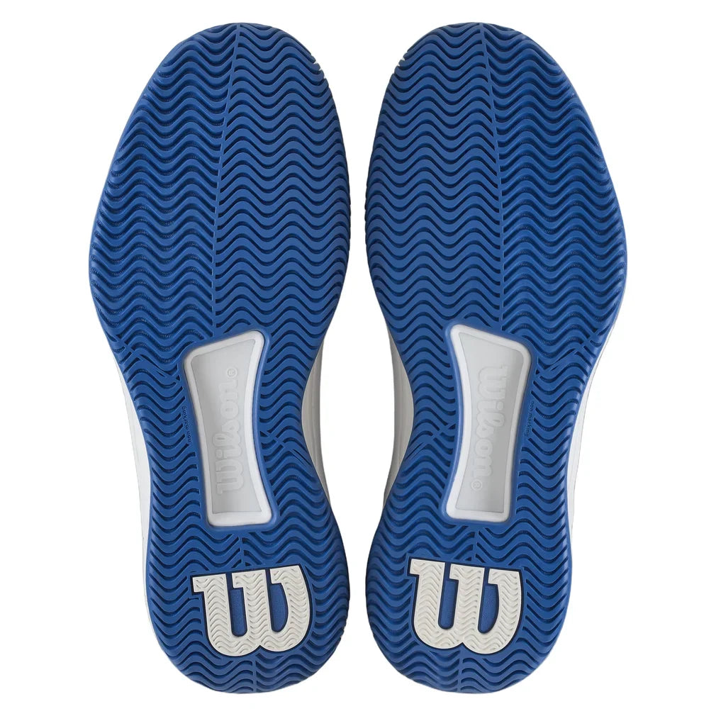 Women's Intrigue Tour Tennis Shoes White and Blue, Wilson, Tennis Express, WRS337080-F26-4