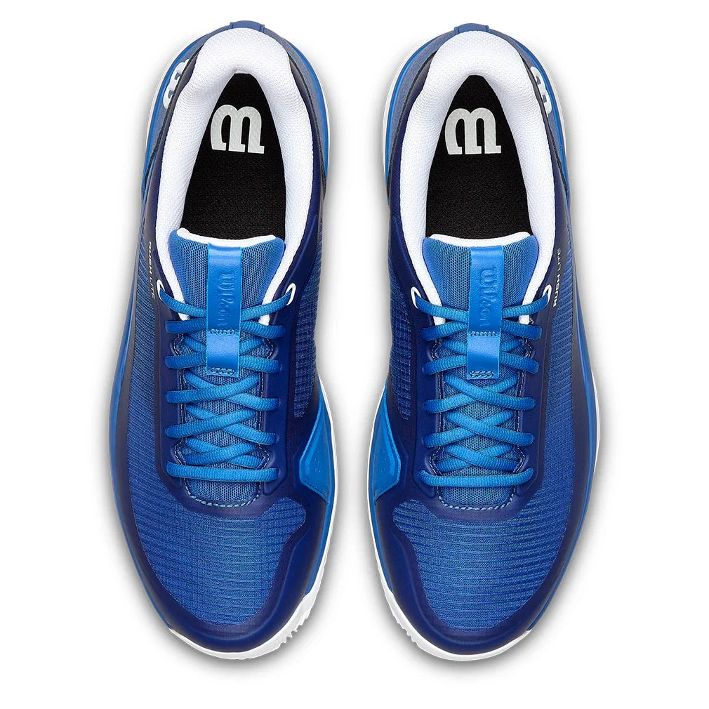 Men's Rush Lite 5 Clay Tennis Shoes Deja Vu Blue and White-Footwear-Wilson-WRS337310U-3-Tennis Express