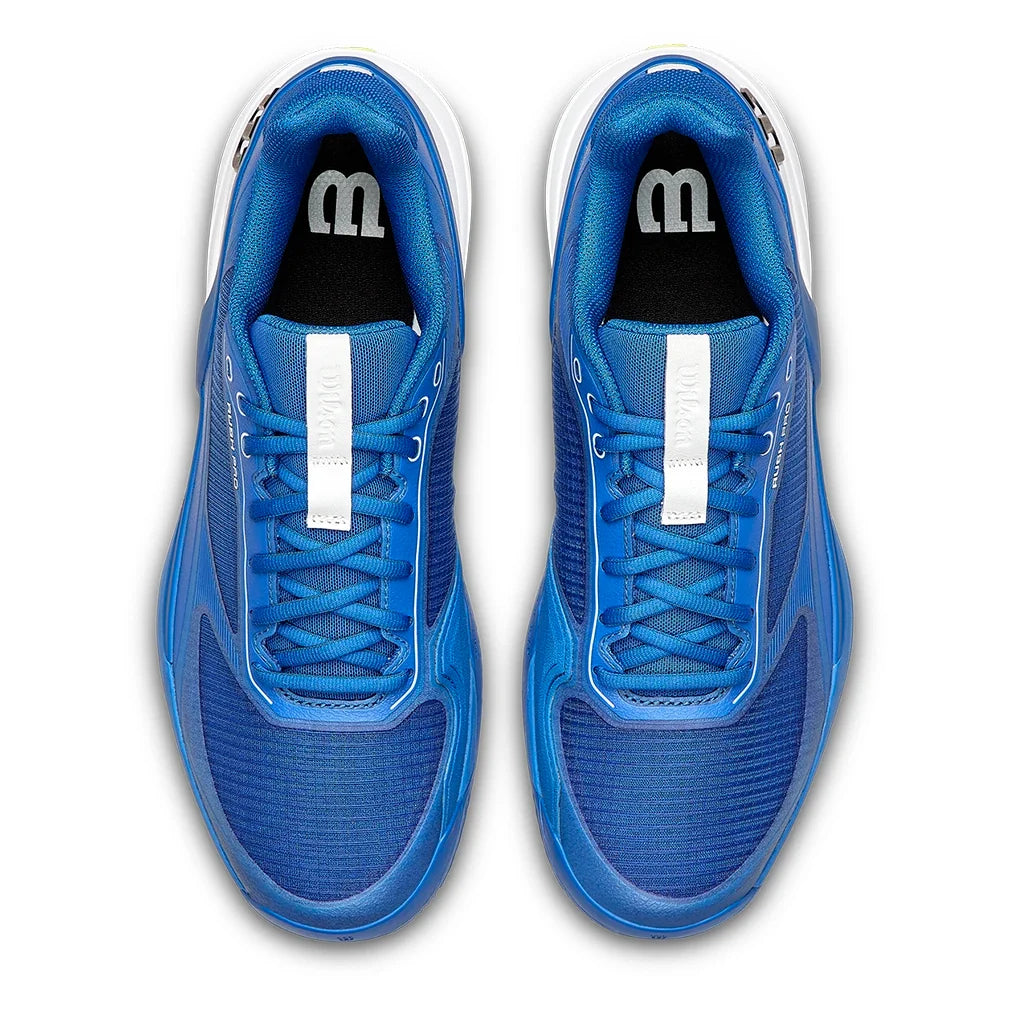 Men's Rush Pro 5 Clay Tennis Shoes Deja Vu Blue and White-Footwear-Wilson-WRS338550_4-Tennis Express