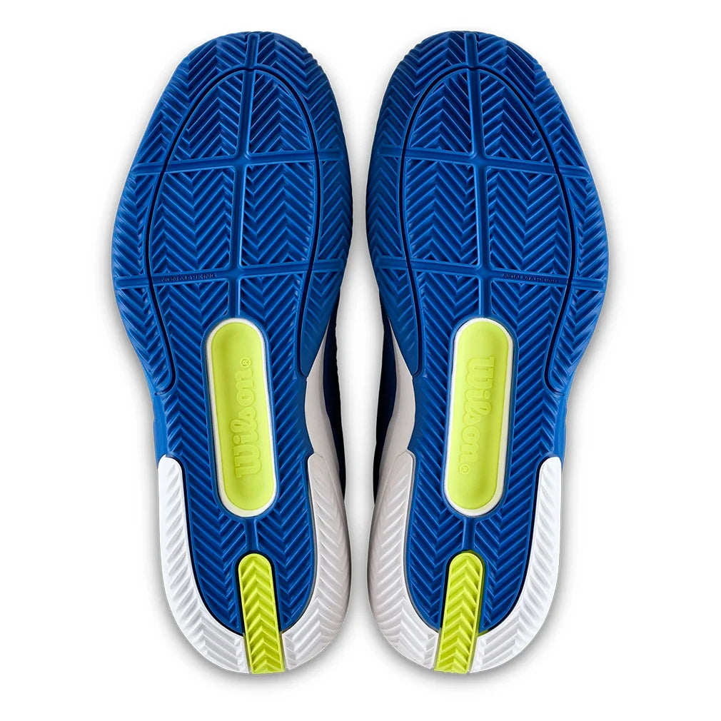 Men's Rush Pro 5 Clay Tennis Shoes Deja Vu Blue and White-Footwear-Wilson-WRS338550_6-Tennis Express