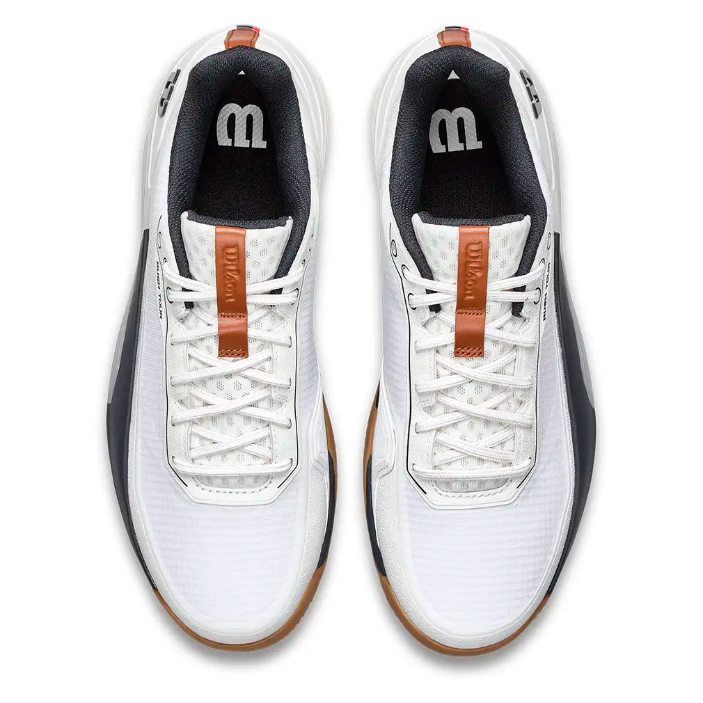Men's CLAY Court Rush Tour 5 Tennis Shoes White and Navy Blazer,Footwear,Wilson,,,Tennis Express,WRS338640U-U26-3