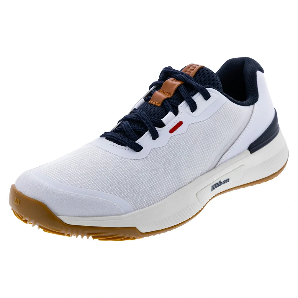 Women's CLAY Court Intrigue Pro Tennis Shoes White and Navy Blazer,Footwear,Wilson,White/Navy Blazer,5.5,Tennis Express,WRS338800U01copy