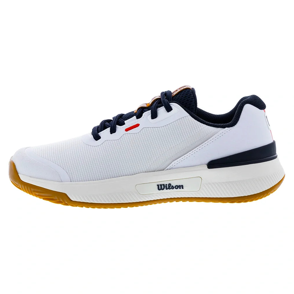 Women's CLAY Court Intrigue Pro Tennis Shoes White and Navy Blazer,Footwear,Wilson,,,Tennis Express,WRS338800U02copy