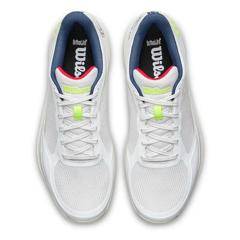Men's HURAKN LITE Padel Shoes Snow White and Safety Yellow,Footwear,Wilson,,,Tennis Express,WRS339540U-F26-3