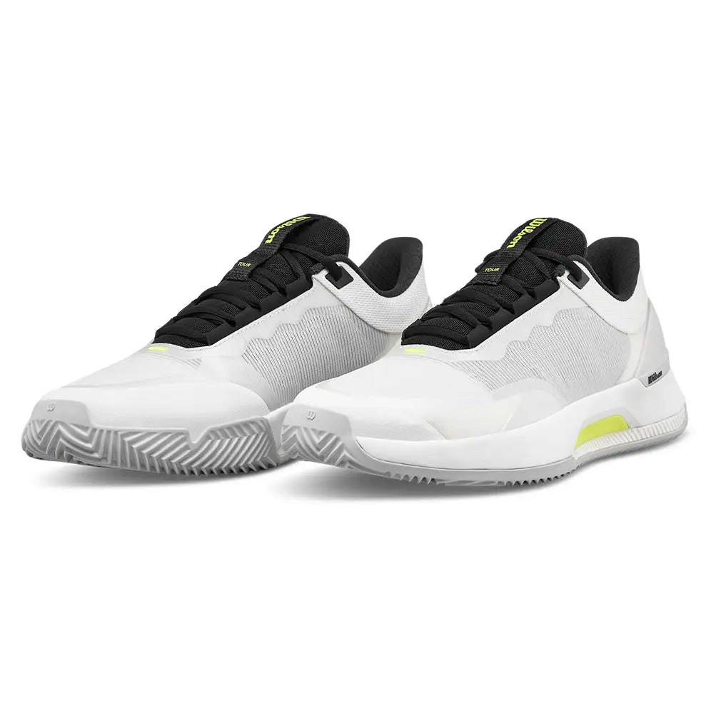 Women's CLAY Intrigue Tour Tennis Shoes Snow White and Titanium,Footwear,Wilson,Snow White/Titanium,5.5,Tennis Express,WRS339640U-F26-y