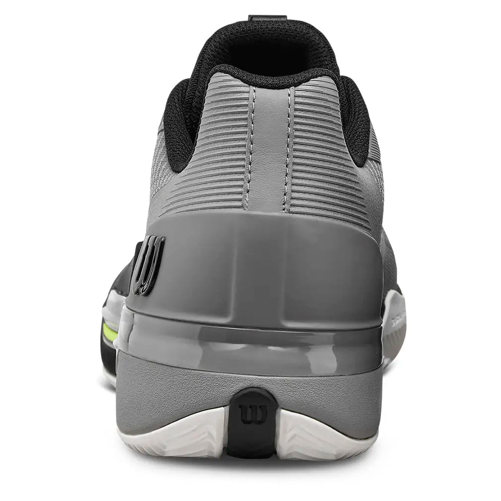 Men's CLAY Court RUSH TOUR 5 Tennis Shoes Titanium and Black,Footwear,Wilson,,,Tennis Express,WRS339660U-F26-4
