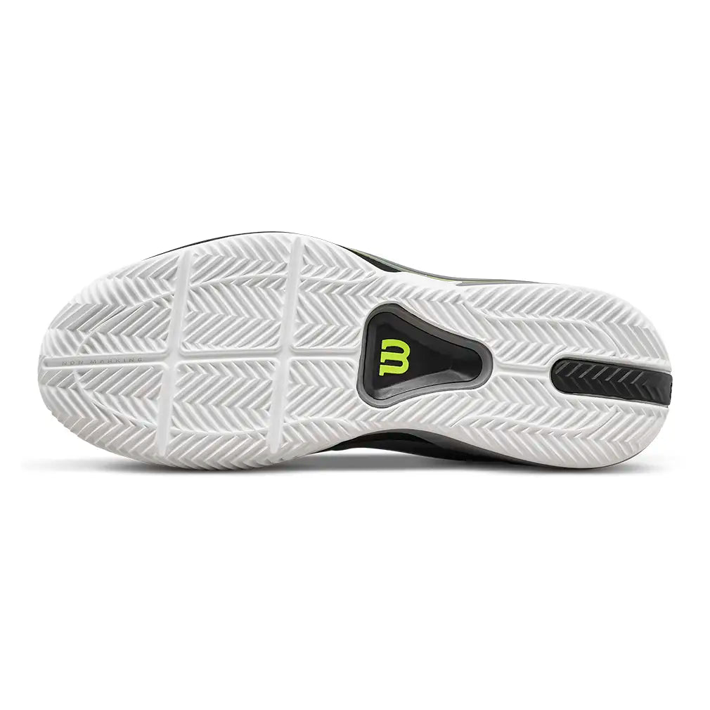 Men's CLAY Court RUSH TOUR 5 Tennis Shoes Titanium and Black,Footwear,Wilson,,,Tennis Express,WRS339660U-F26-5