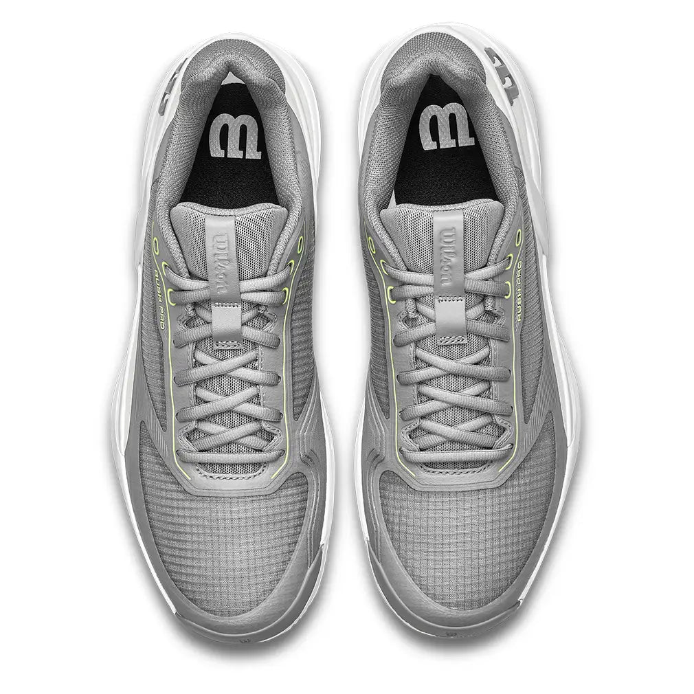 Men's CLAY Court Rush Pro 5 Tennis Shoes Titanium and Snow White,Footwear,Wilson,,,Tennis Express,WRS339680U-F26-3