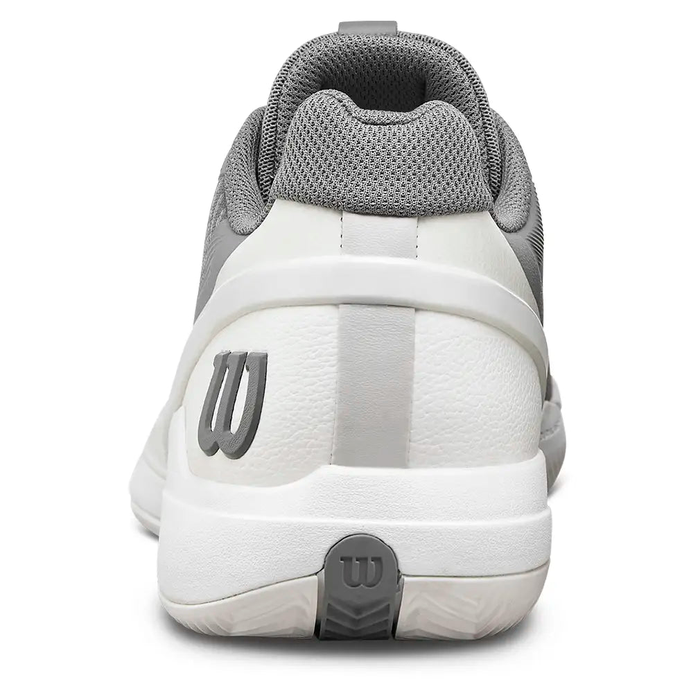 Men's CLAY Court Rush Pro 5 Tennis Shoes Titanium and Snow White,Footwear,Wilson,,,Tennis Express,WRS339680U-F26-4