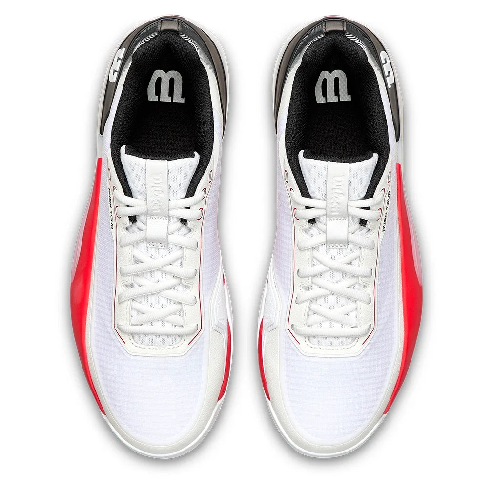 Men's Rush Tour 5 Clay Tennis Shoes White and Black-Footwear-Wilson-WRS339940U-S26-3-Tennis Express