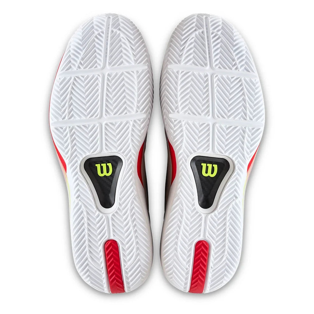 Men's Rush Tour 5 Clay Tennis Shoes White and Black-Footwear-Wilson-WRS339940U-S26-5-Tennis Express