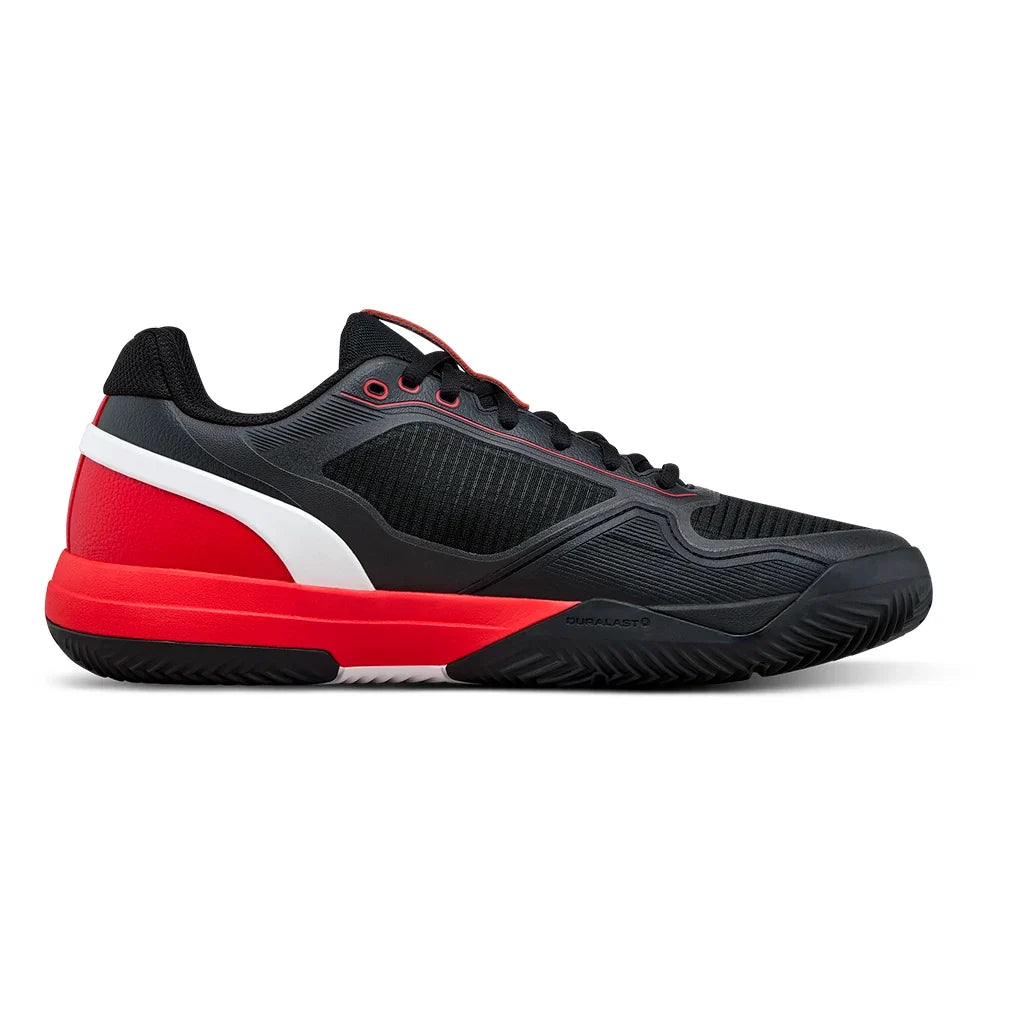 Men's Rush Pro 5 Clay Tennis Shoes Black and Infrared-Footwear-Wilson-WRS339950U-S26-2-Tennis Express