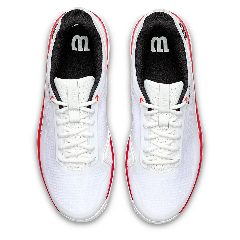 Men's Rush Lite 5 Clay Tennis Shoes White and Black-Footwear-Wilson-WRS339970U-3-Tennis Express