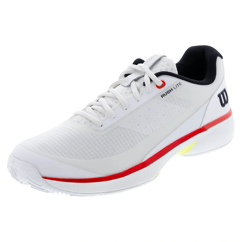 Men's Rush Lite 5 Clay Tennis Shoes White and Black-Footwear-Wilson-WRS339970Ucopy-Tennis Express