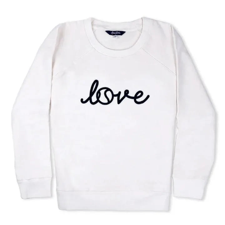 Women's Love All Tennis Sweatshirt-Apparel-Ame and Lulu-WSW-T-S25-LL-Tennis Express
