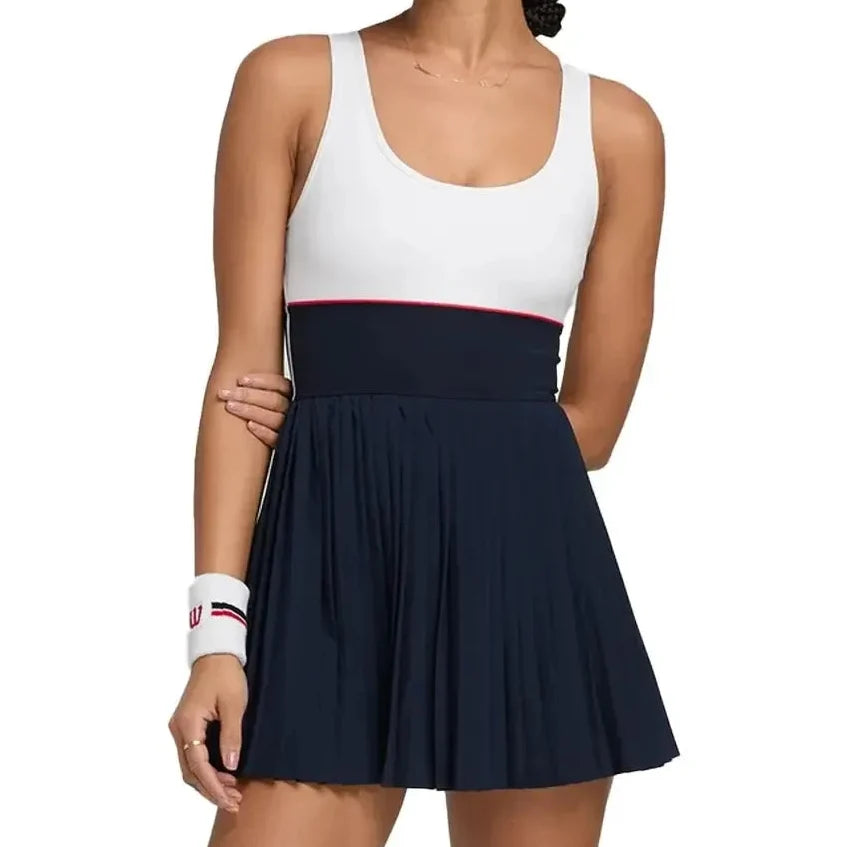 Women's Sportif Tennis Dress Classic Navy-Apparel-Wilson-WW00211511DBC-S25-Tennis Express