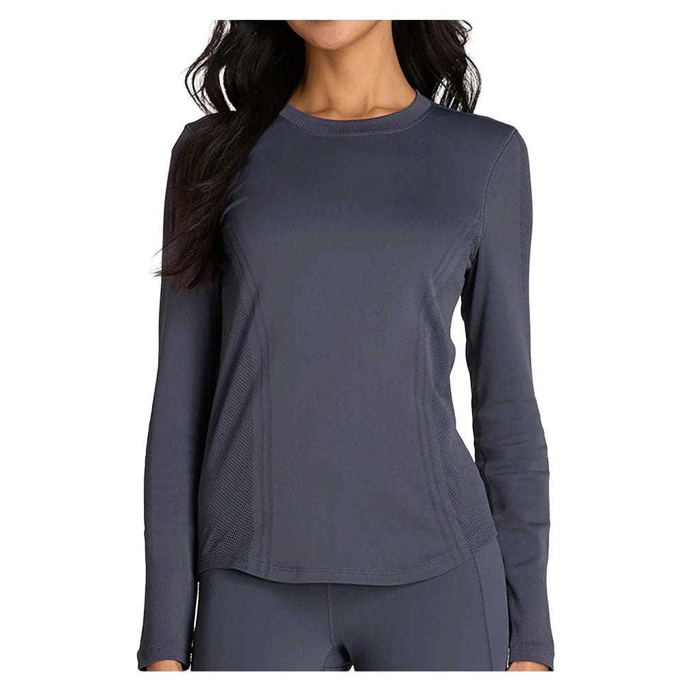 Women's Pro Seamless Long Sleeve Tennis Top Graystone-Apparel-Wilson-Graystone-XS, [current_file_name-Tennis Express