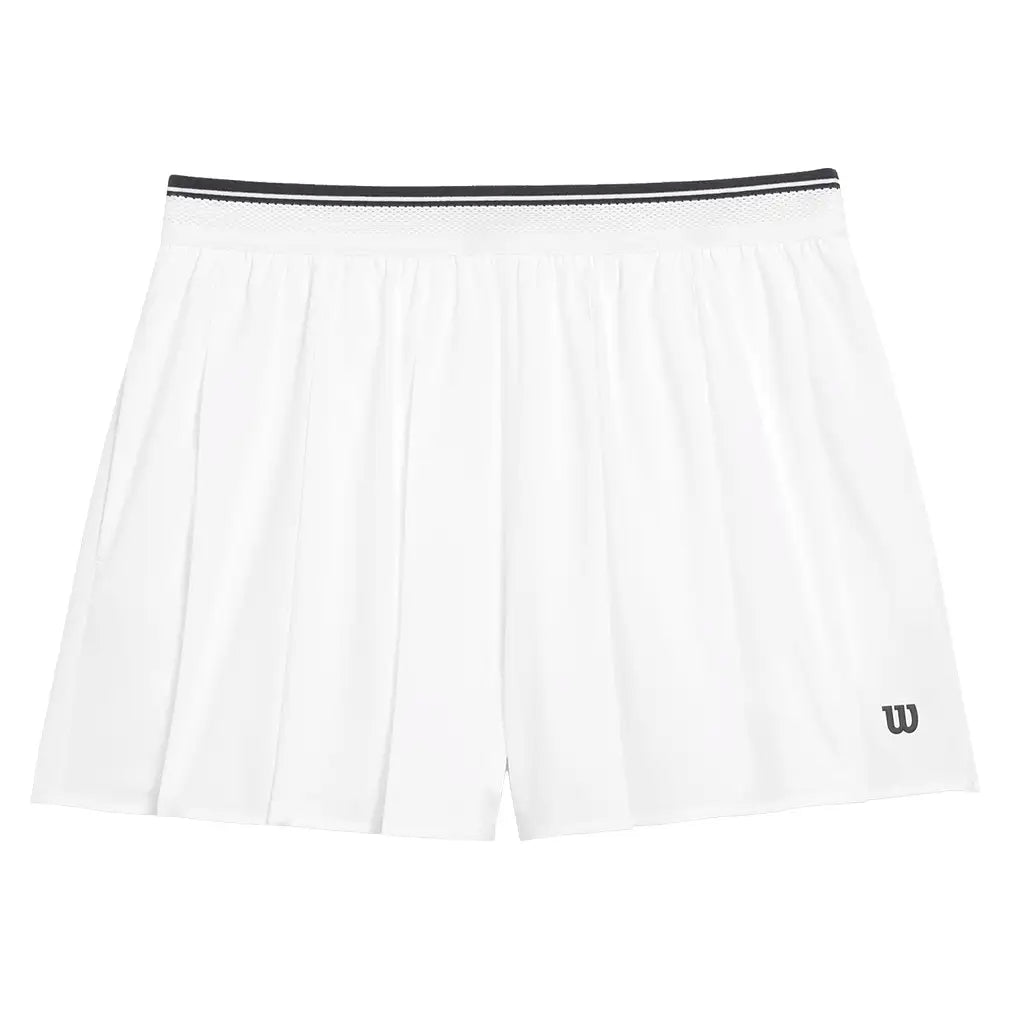 Women's Velocity 2 Inch Pleated Lined Tennis Short,Apparel,Wilson,WTA Bright White,XS,Tennis Express,WW00470511-wta-1