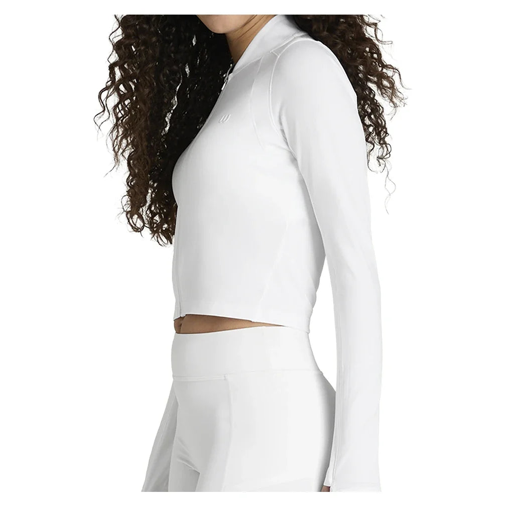 Women's All Day Full Zip Tennis Jacket Bright White-Apparel-Wilson-, [current_file_name-Tennis Express
