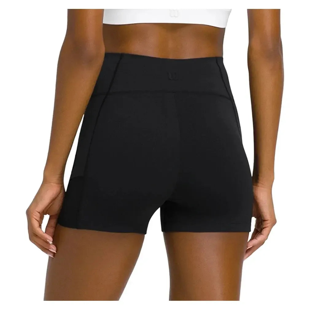 Women's Baseline Ball Tennis Short Black-Apparel-Wilson-WW00553531-BKAF25-2-Tennis Express