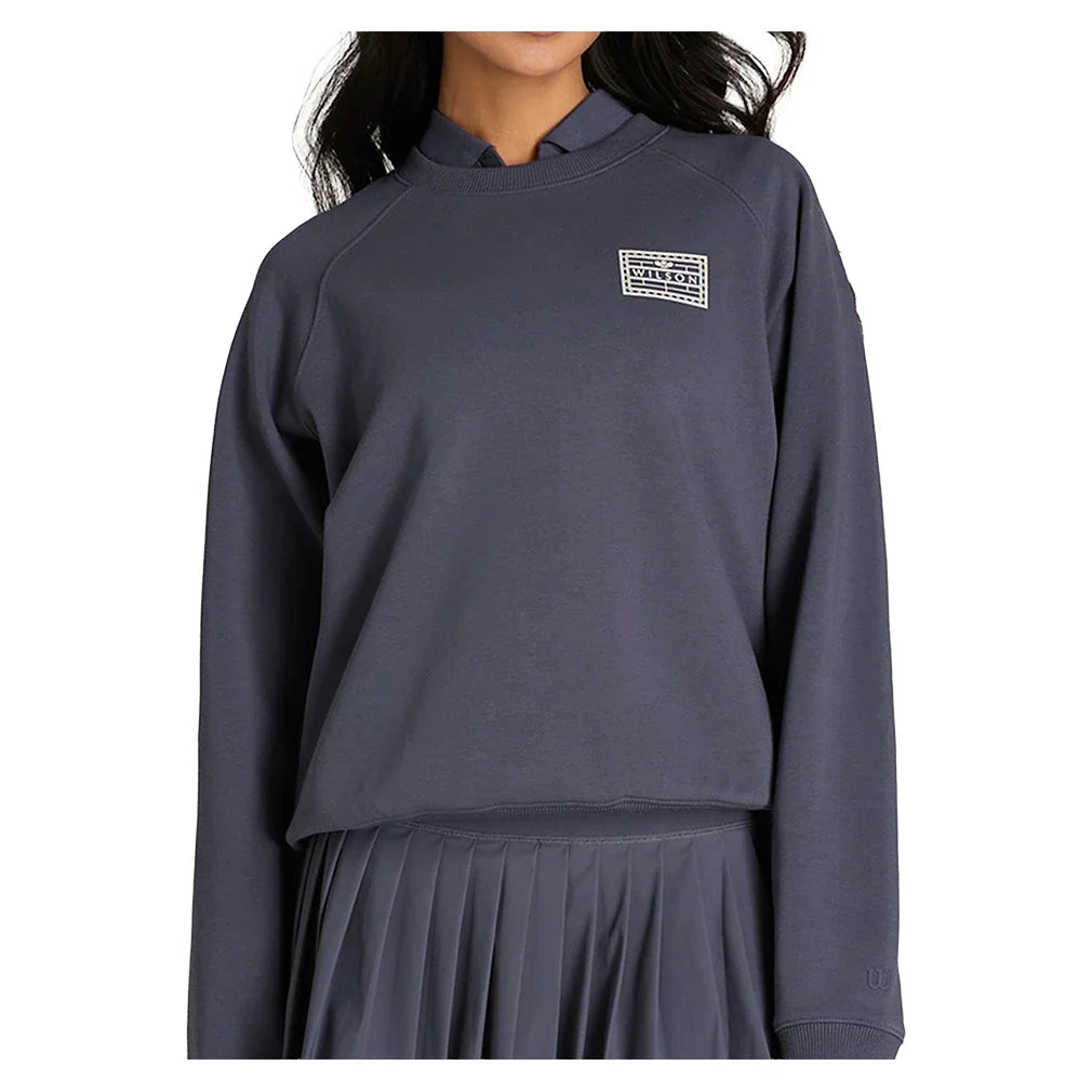 Women's Classic Tennis Crew Graystone-Apparel-Wilson-Graystone-XS, [current_file_name-Tennis Express