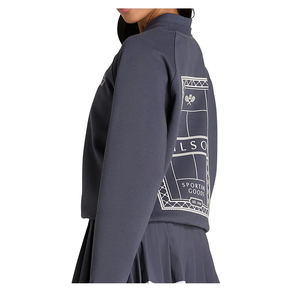 Women's Classic Tennis Crew Graystone-Apparel-Wilson-, [current_file_name-Tennis Express