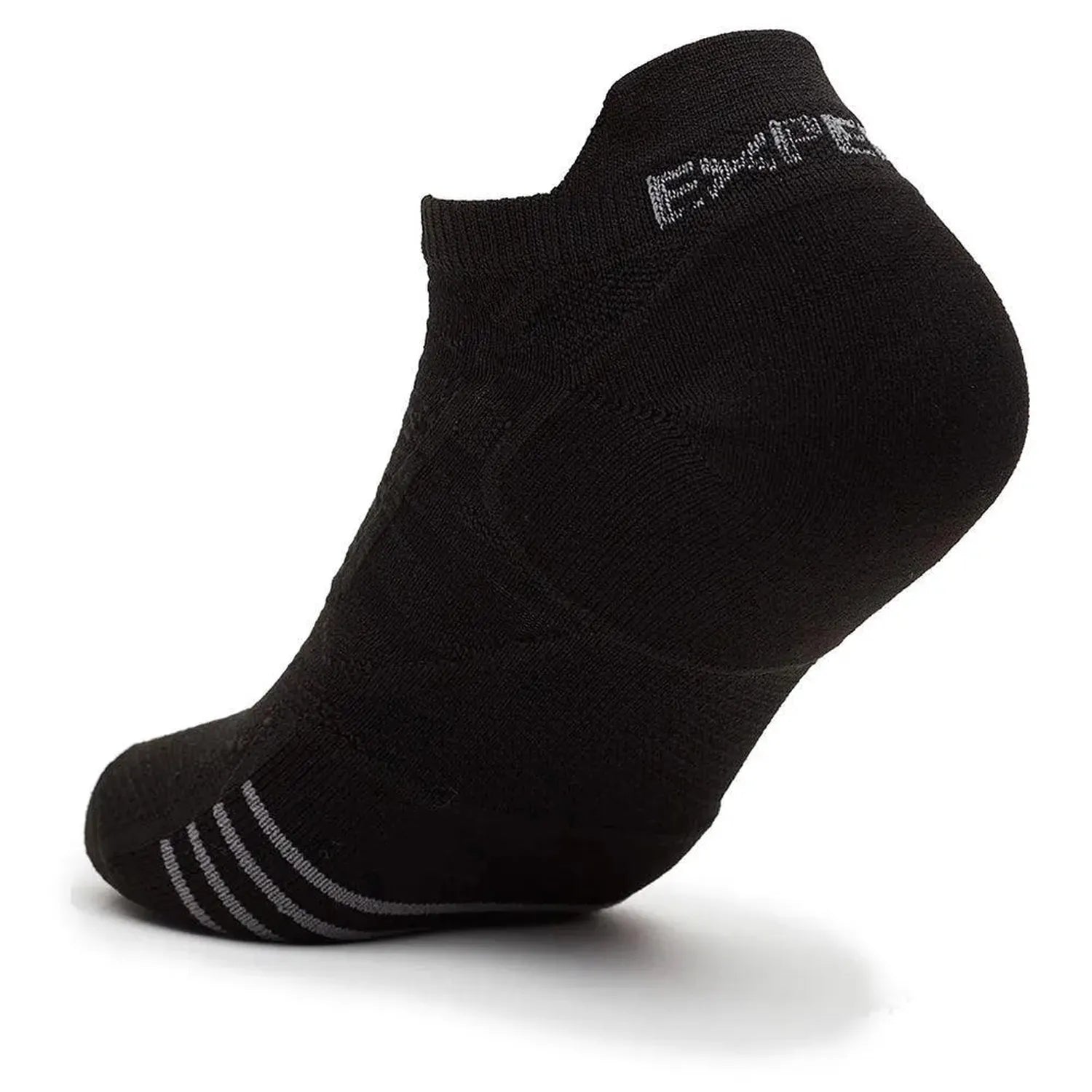 Experia Ultra Light Cushion No Show Tab Tennis Socks Black-Socks-Thorlo-XPTU01-001-2-Tennis Express