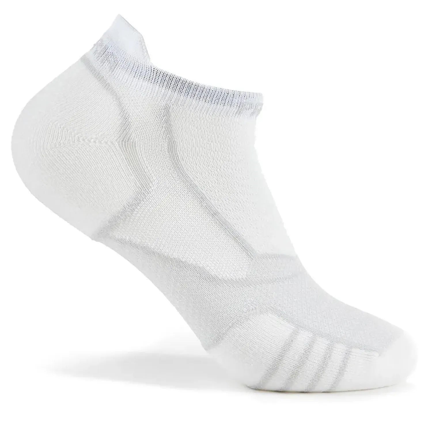 Experia Ultra Light Cushion No Show Tab Tennis Socks White-Socks-Thorlo-XPTU01-100-3-Tennis Express