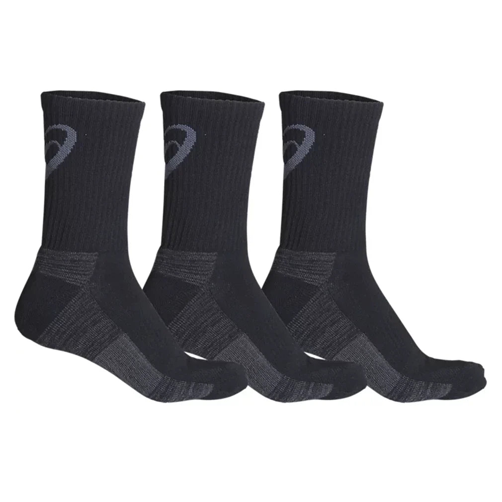 Training Crew Socks 3 Pack,Socks,Asics,0090 Black,S,Tennis Express,ZK2458-Black