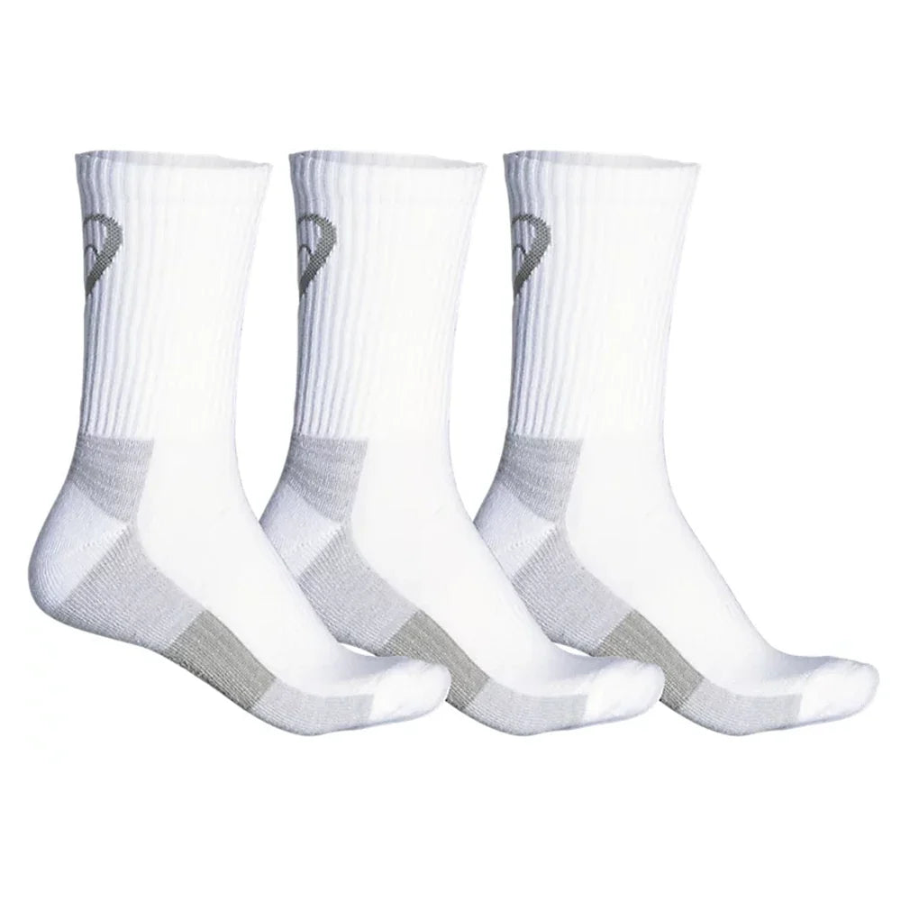 Training Crew Socks 3 Pack,Socks,Asics,0001 White,S,Tennis Express,ZK2458-White
