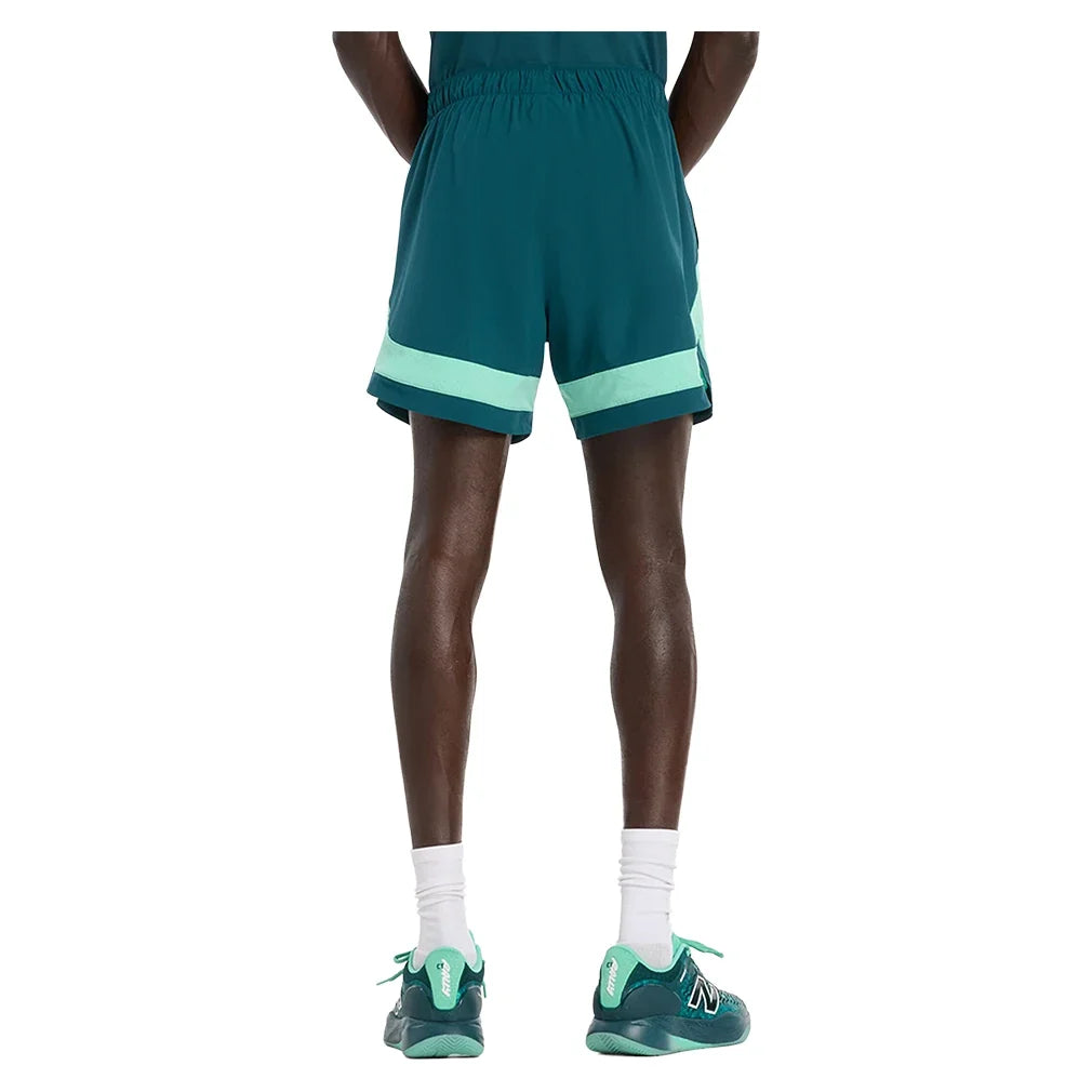 Men's Tournament Novelty Tennis Short Medusa Green,Apparel,New Balance,,,Tennis Express,mb6120hxaav-2