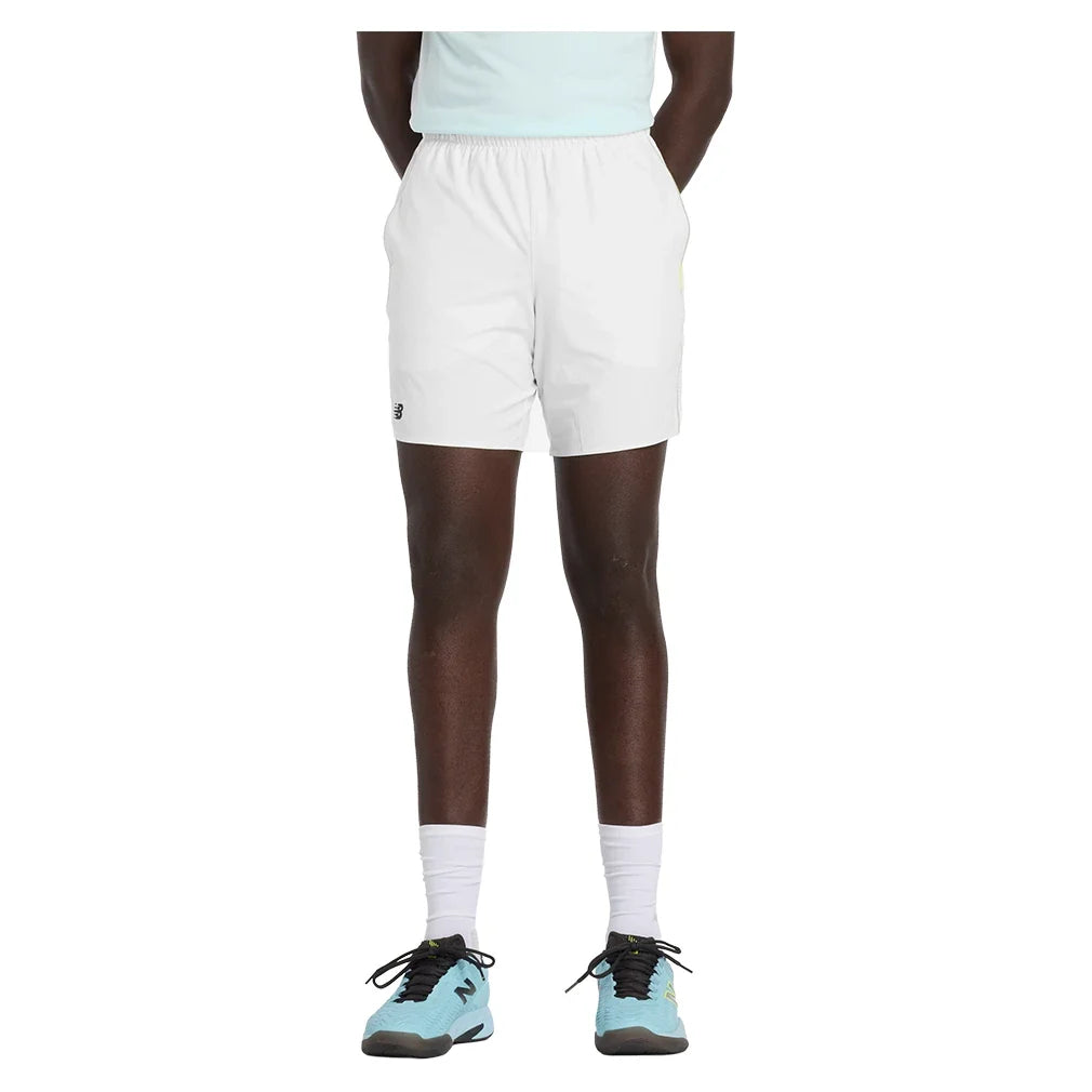 Men's Tennis Tournament 7 Inch Short White-Apparel-New Balance-mb61v34taaw_5c7ef61f-f97c-41be-b5e0-268c4deb0a4a-Tennis Express