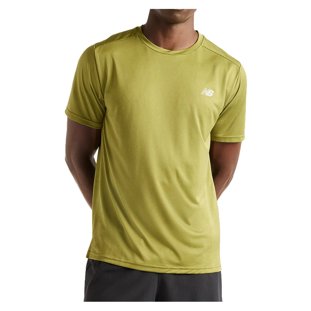 Men's Sport Essential T-Shirt Sport Green,Apparel,New Balance,Sport Green,S,Tennis Express,mt41222gee