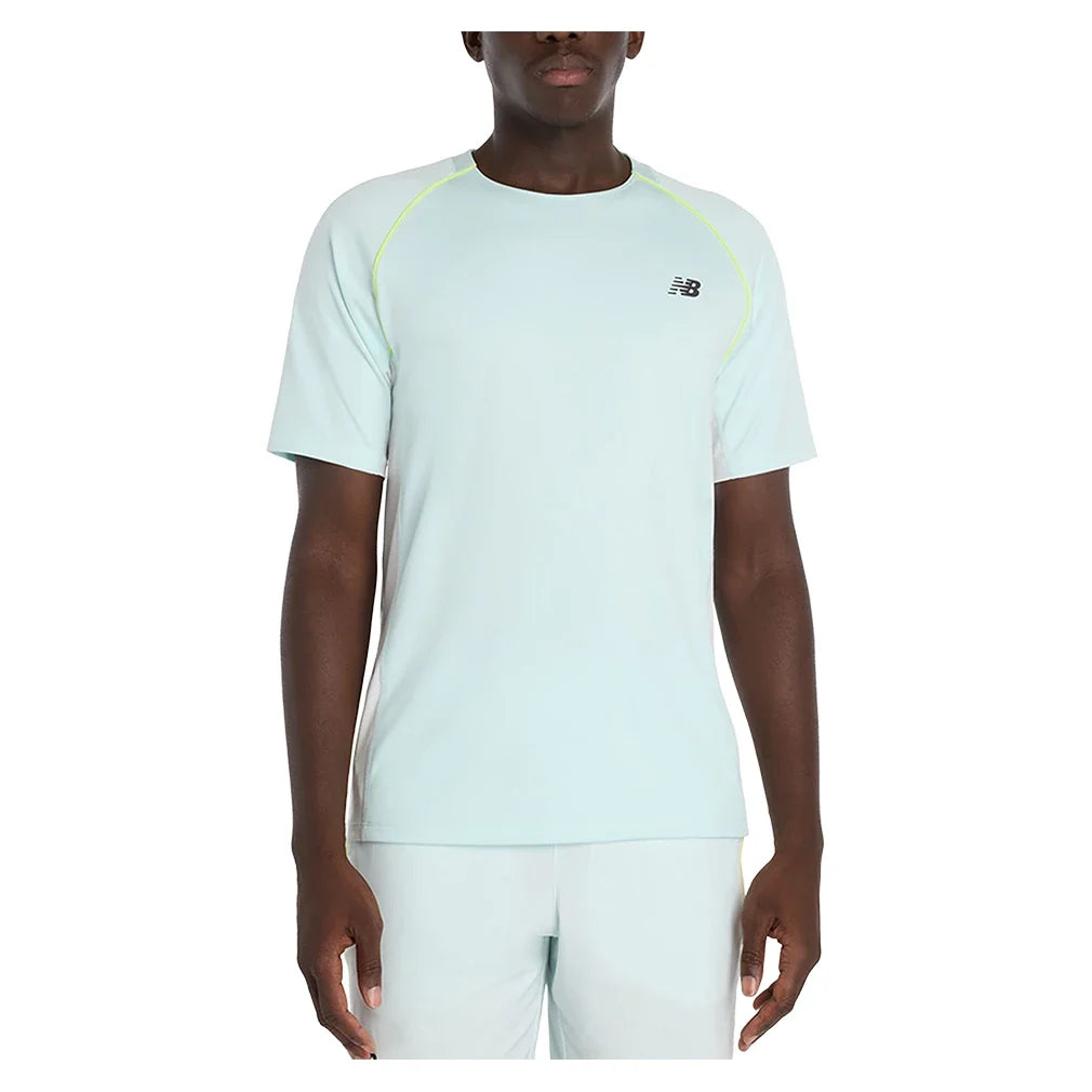 Men's Tennis Tournament Top Glint Blue-Apparel-New Balance-mt6116gmaaw-Tennis Express