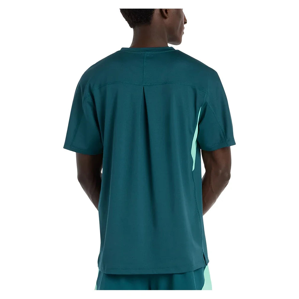 Men's Tournament Novelty Tennis Top Medusa Green,Apparel,New Balance,,,Tennis Express,mt61l02kaav_3