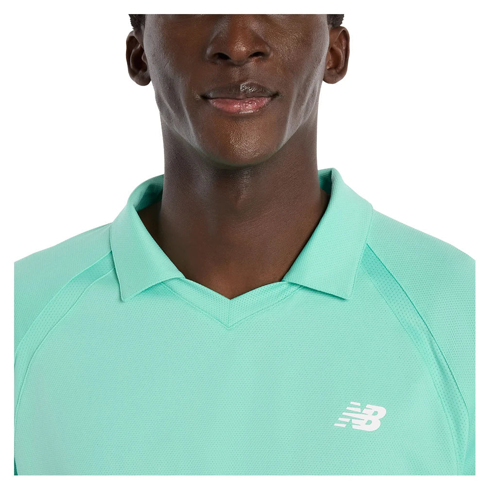 Men's Tournament Tennis Polo Deep End,Apparel,New Balance,,,Tennis Express,mt61w0htaat-3