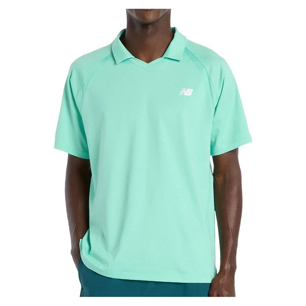 Men's Tournament Tennis Polo Deep End,Apparel,New Balance,Deep End,S,Tennis Express,mt61w0htaat